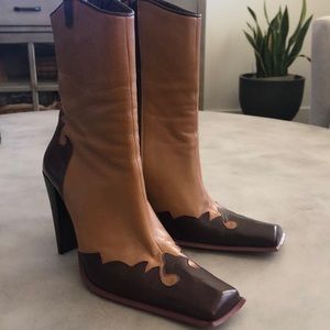 Western Cowboy Boots Size 36 / 5.5 Leather Italy